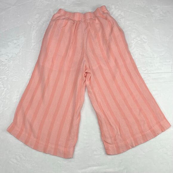 Anthropologie Maeve Small Nell Peach Pink Wide Leg Culottes Pants Beachy - Picture 3 of 11